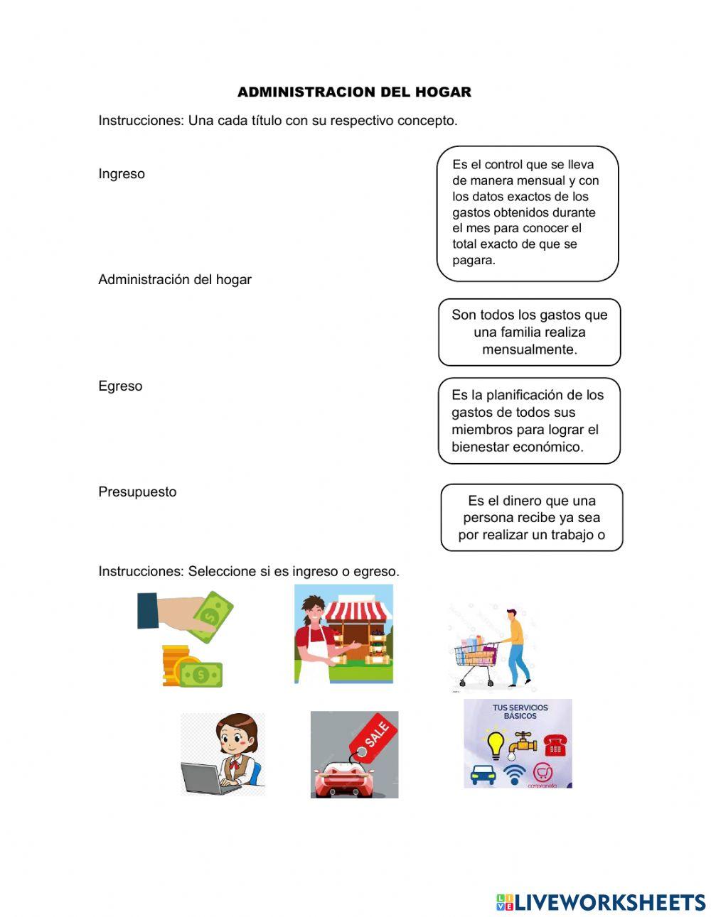 Administración del hogar