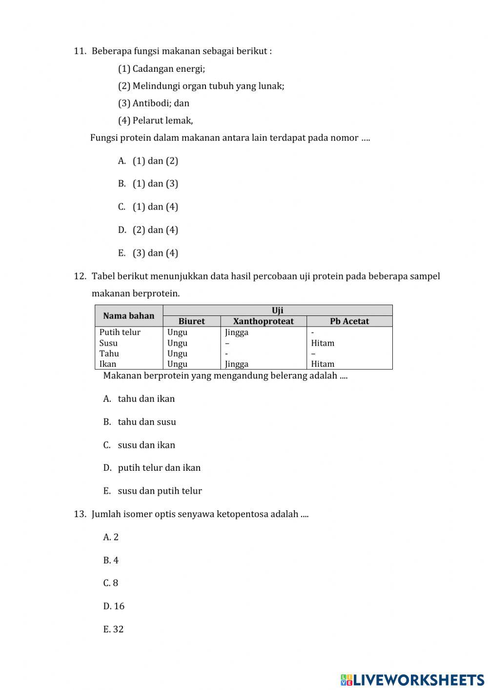 PH karbohidrat dan protein 2