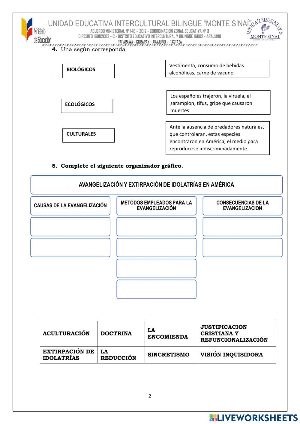El choque cultural en américa