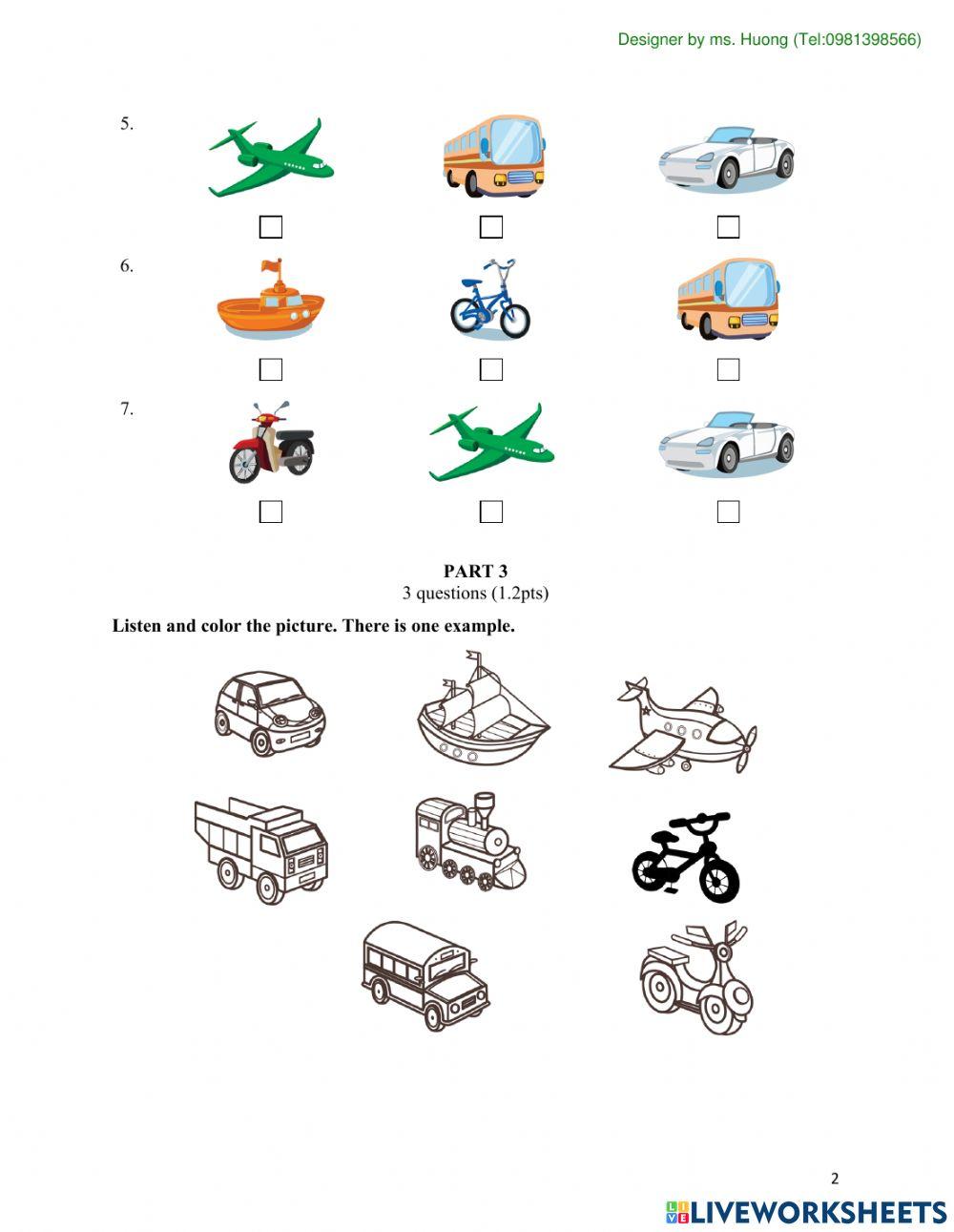 Unit test 8: Grade 2-ISS (Designer by Ms.Huong)
