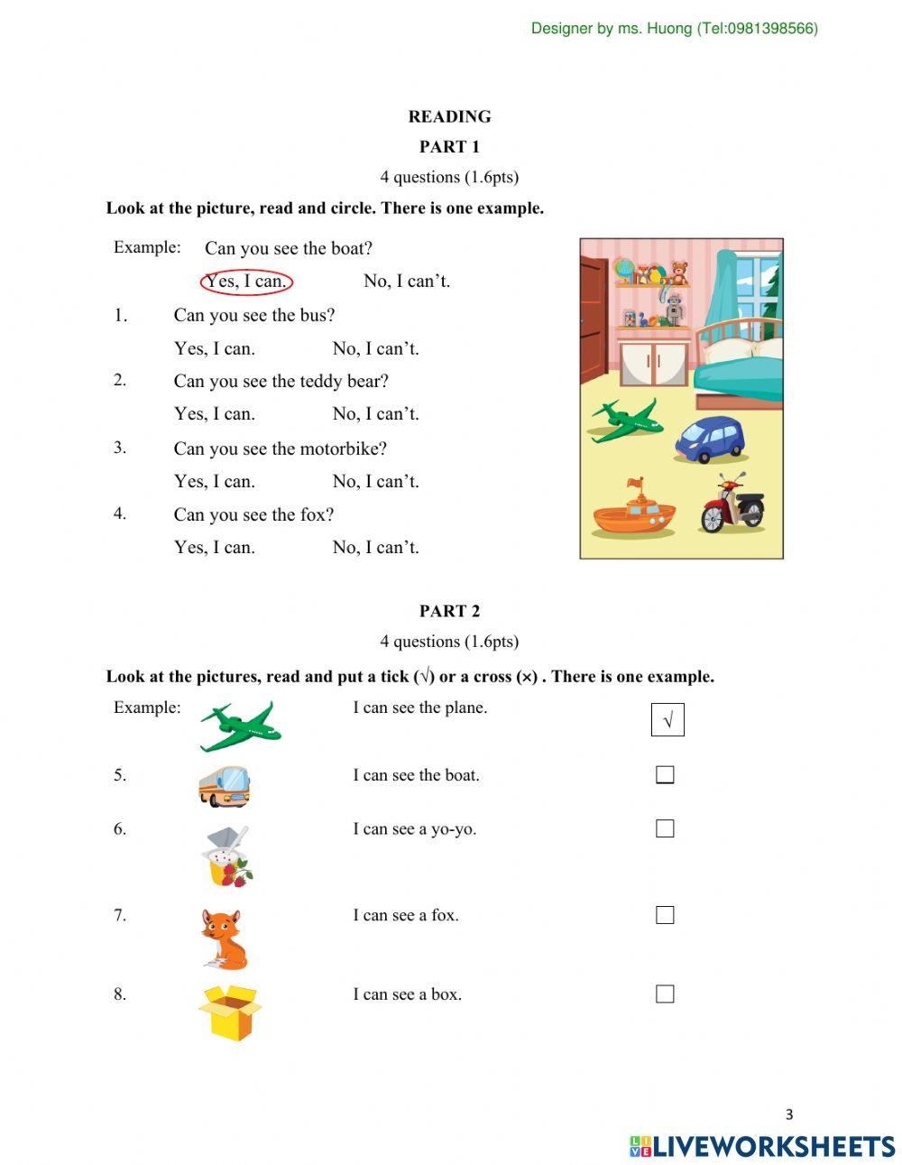 Unit test 8: Grade 2-ISS (Designer by Ms.Huong)