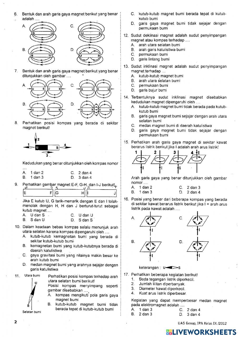 Pas 2 fisika kelas 9