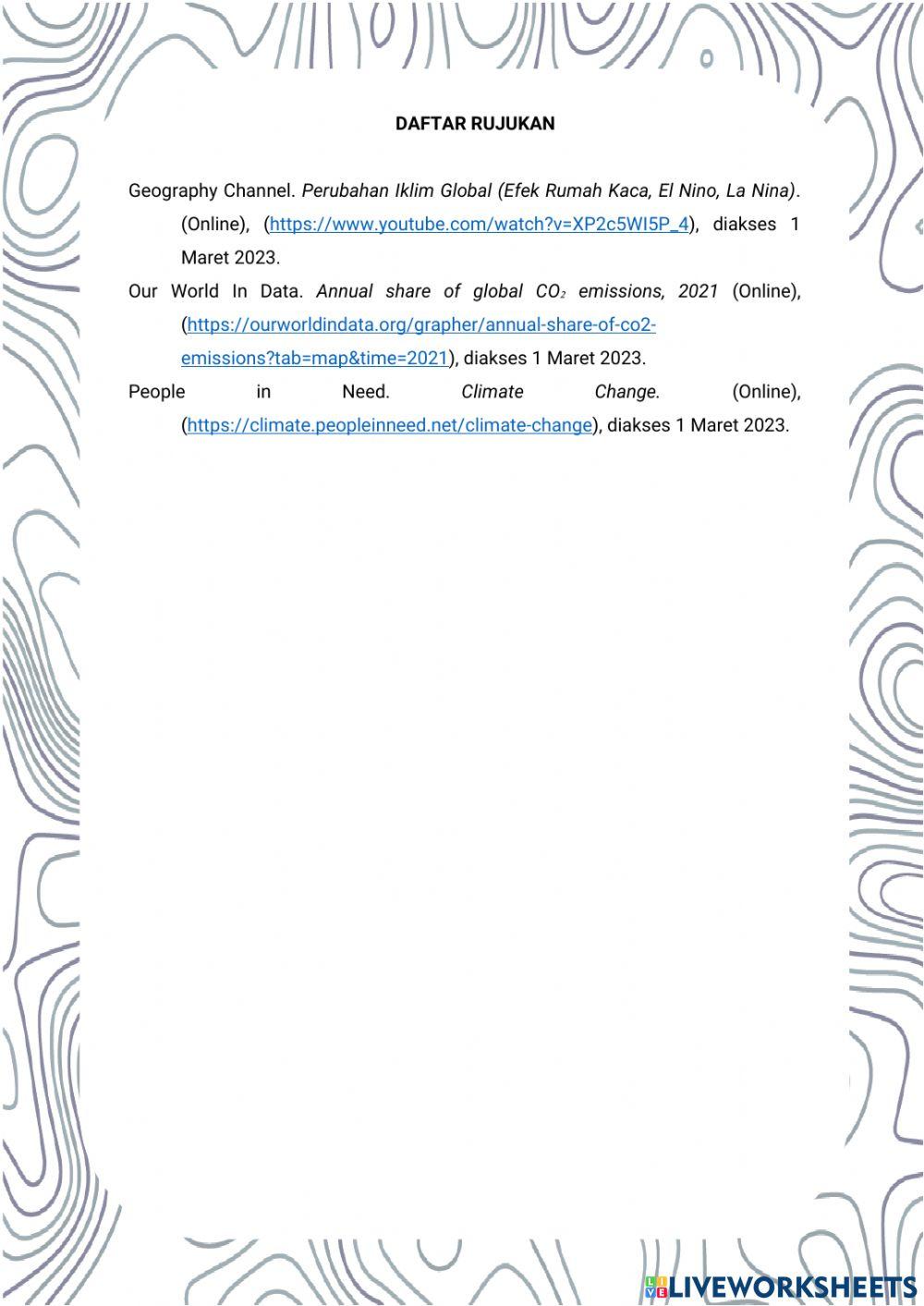 Minimalisasi Dampak Perubahan Iklim