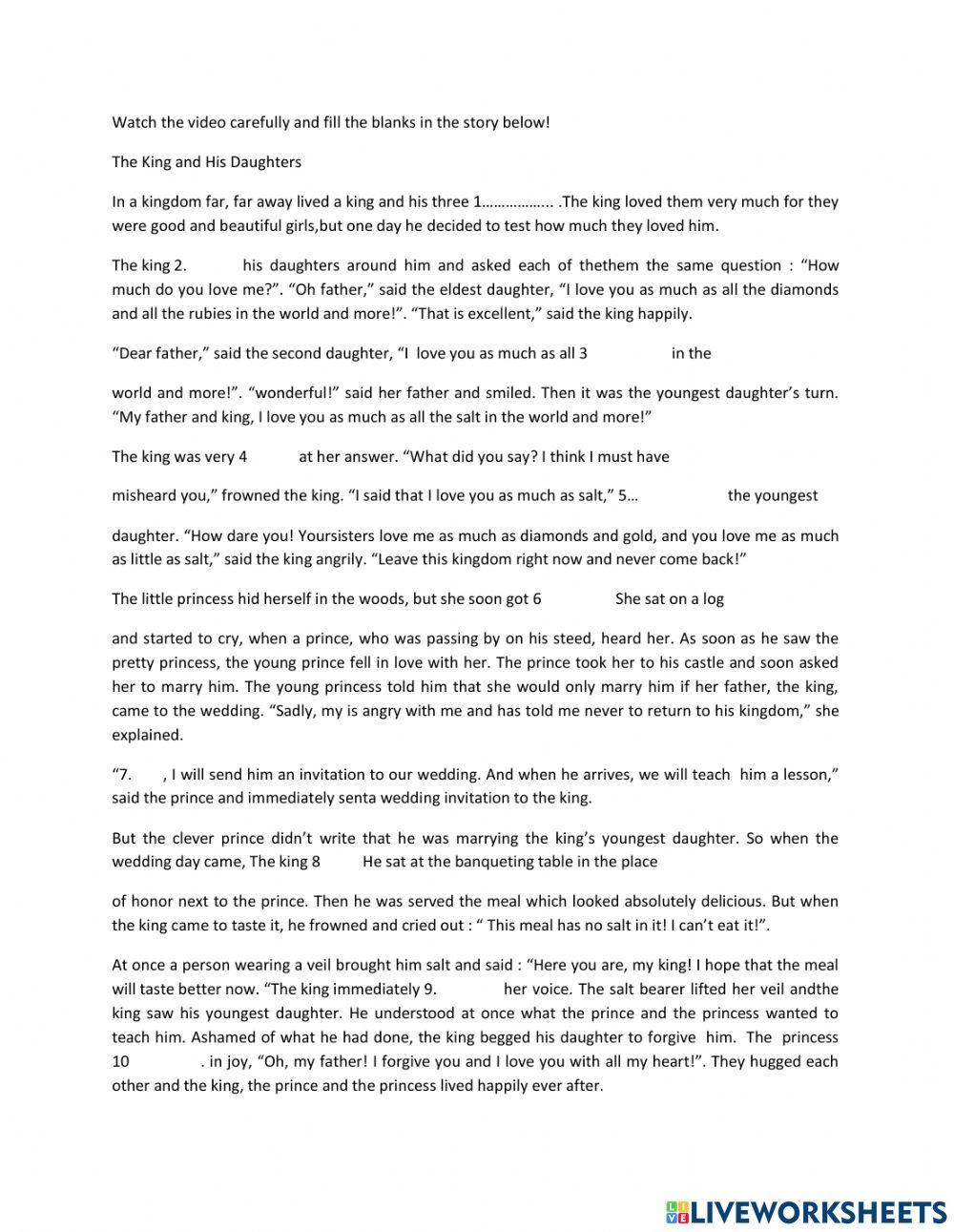 The King and His Daughters