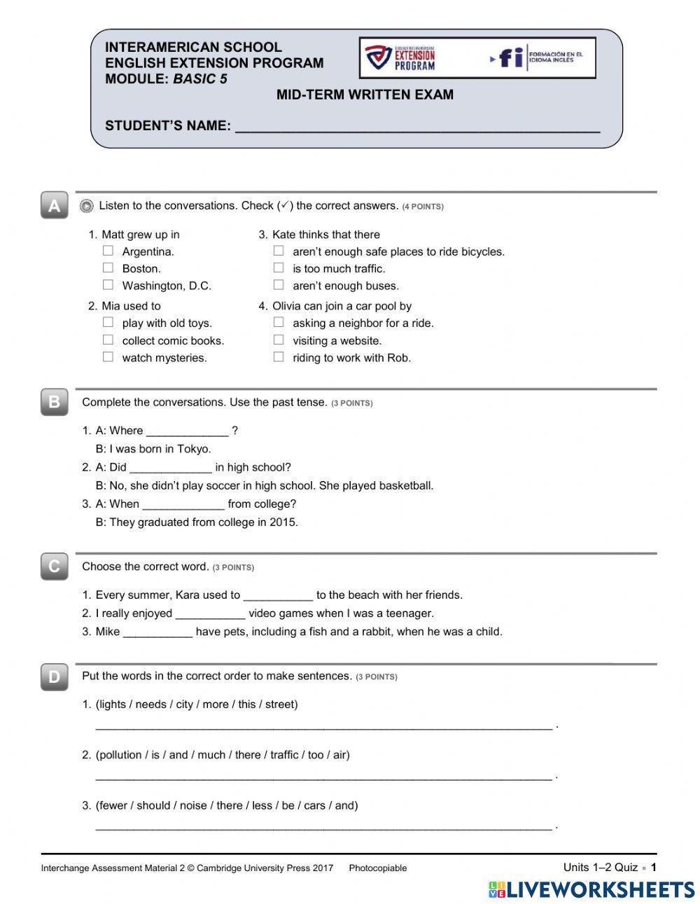 mid-term-basic-5-online-exercise-for-live-worksheets