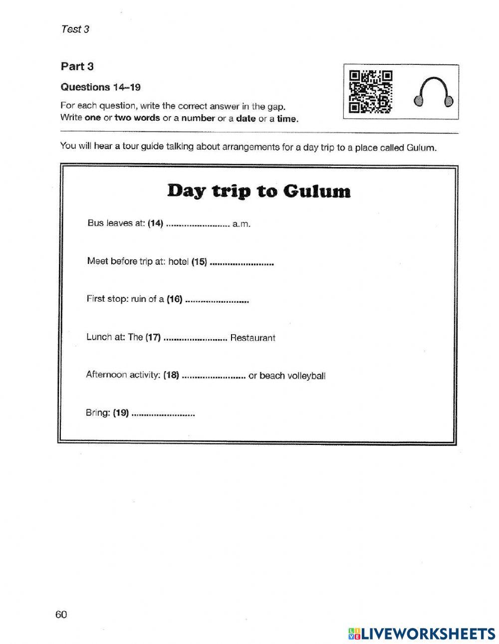 B1 authentic 3 Listening