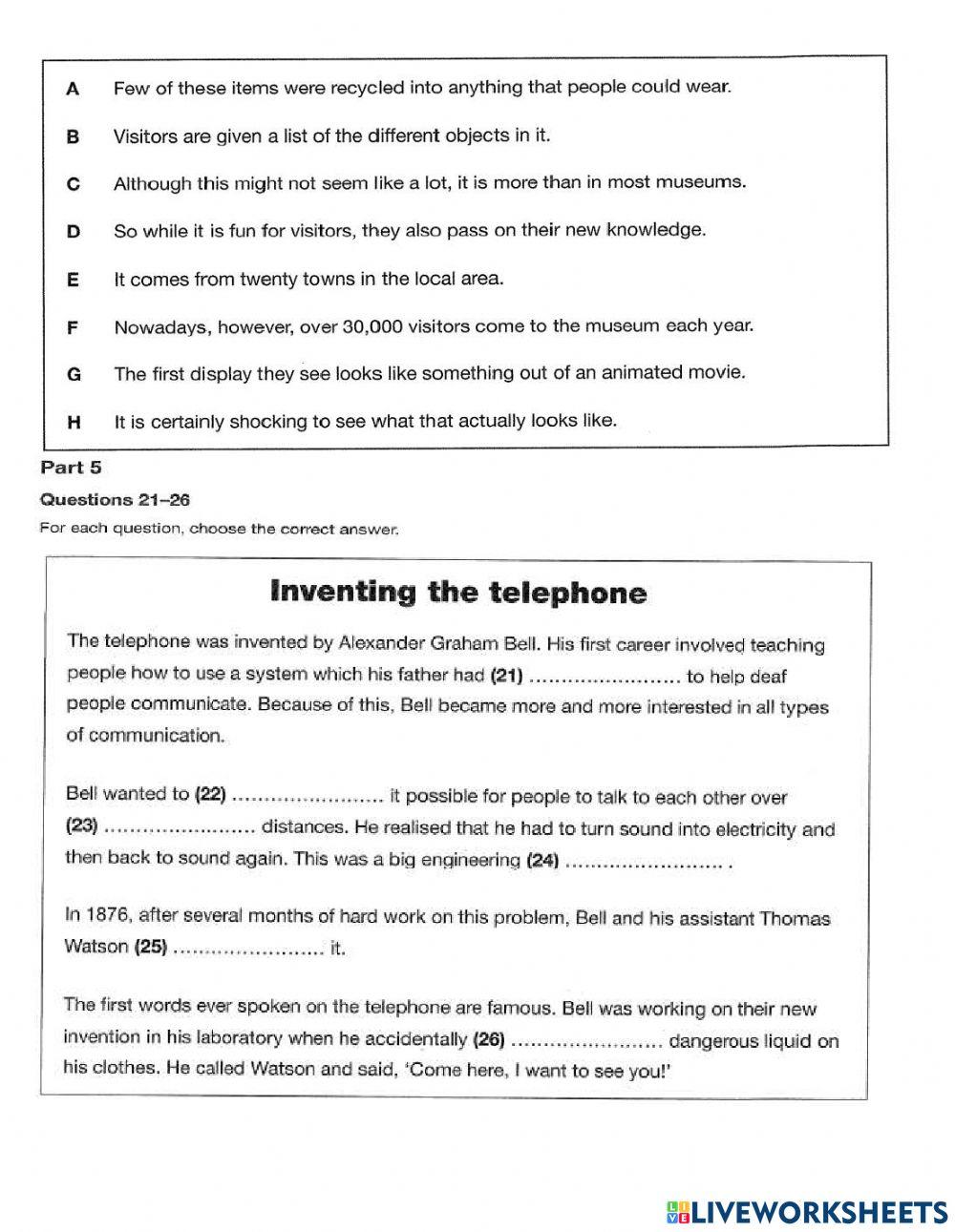 B1 authentic 4 reading