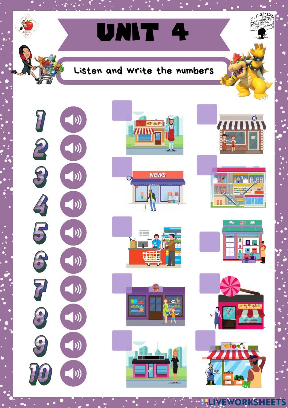 4th grade. Unit 4. Sheet 4. Richmond