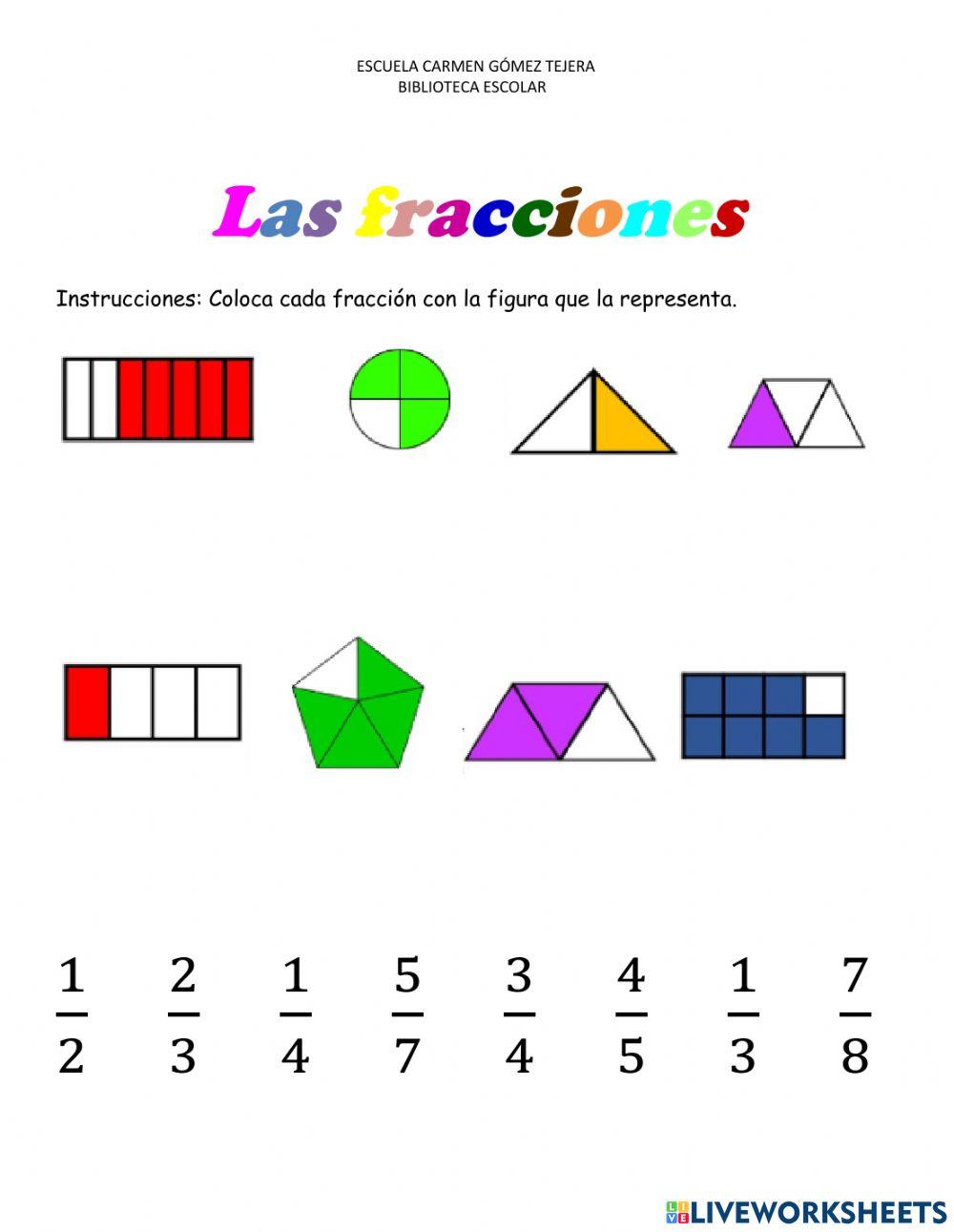 Identificar fracción sombreada