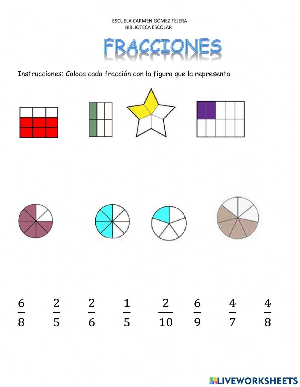 Identificar fracción sombreada