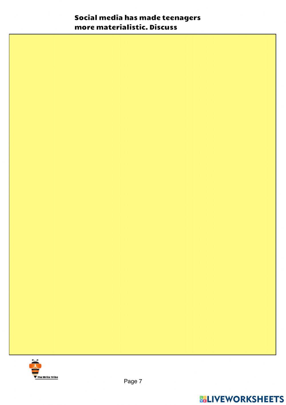 2023 Week 9 Upper Sec Essay Writing - DISCURSIVE SET 10