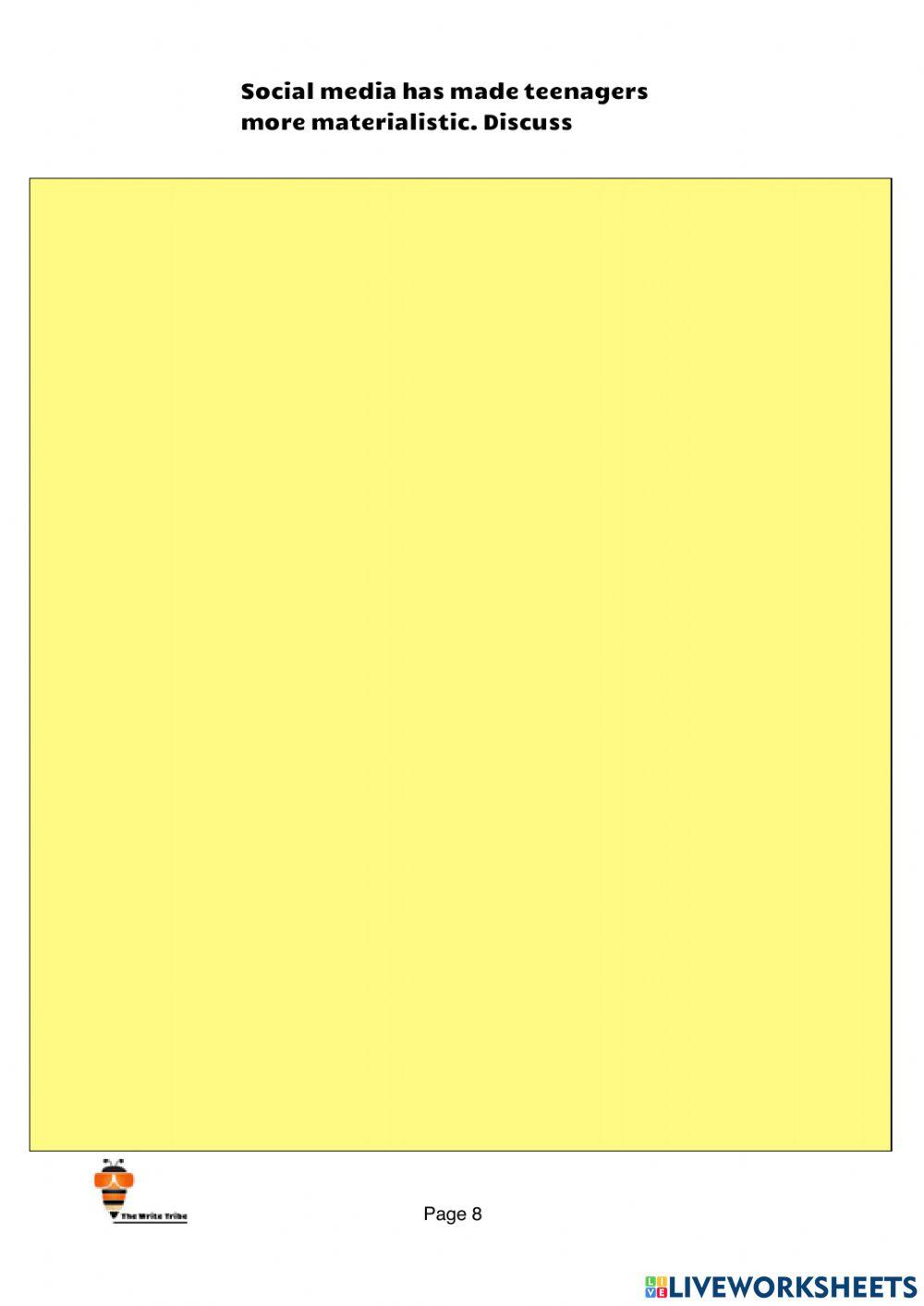 2023 Week 9 Upper Sec Essay Writing - DISCURSIVE SET 10