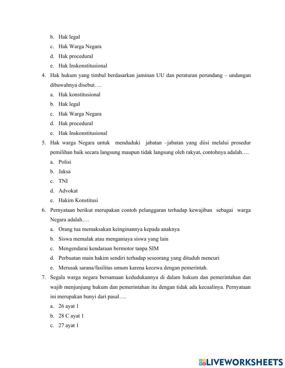 Hak dan Kewajiban 1