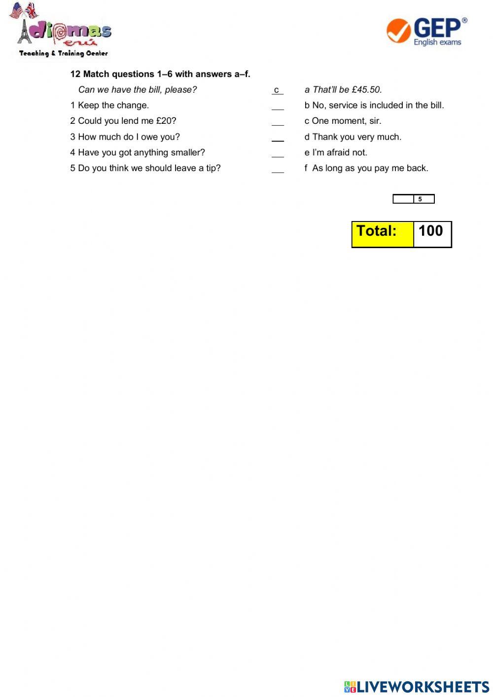 Inti-progress test 07