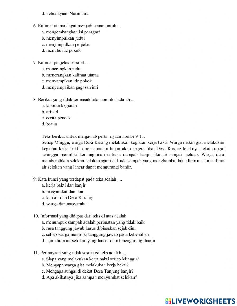 Pat 6 bahasa indonesia 2023