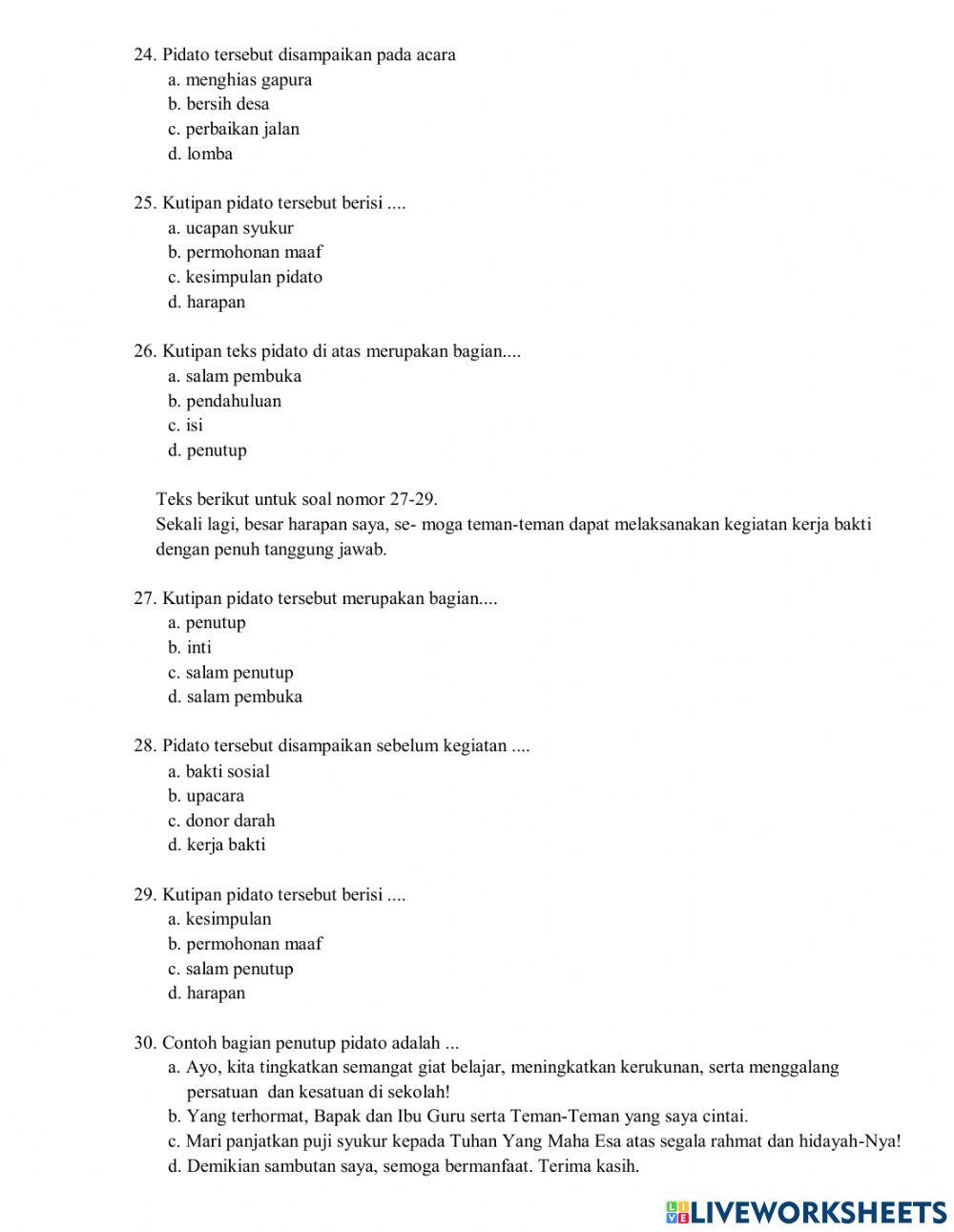 Pat 6 bahasa indonesia 2023