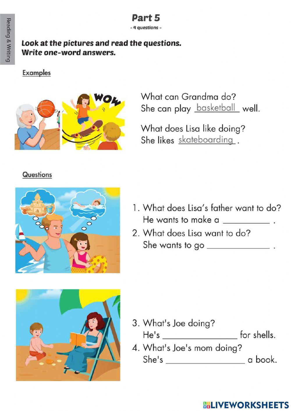 Smart Start 4- Reading - Writing 1 online exercise for | Live Worksheets