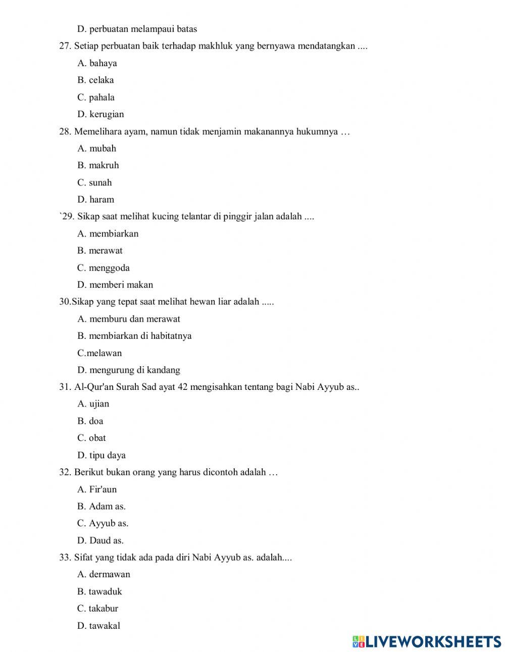 Pat 6  akidah akhlak 2023