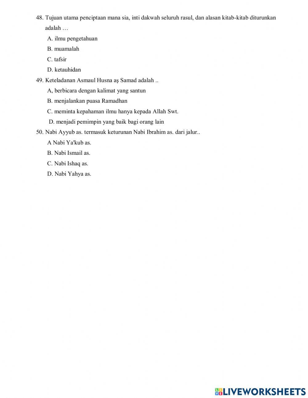 Pat 6  akidah akhlak 2023