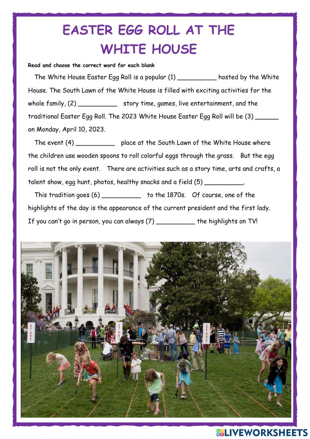 Easter Egg Roll Use of English