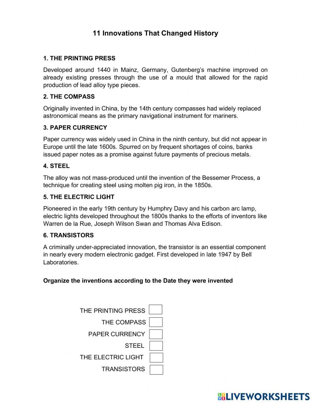 Historical Events - A2