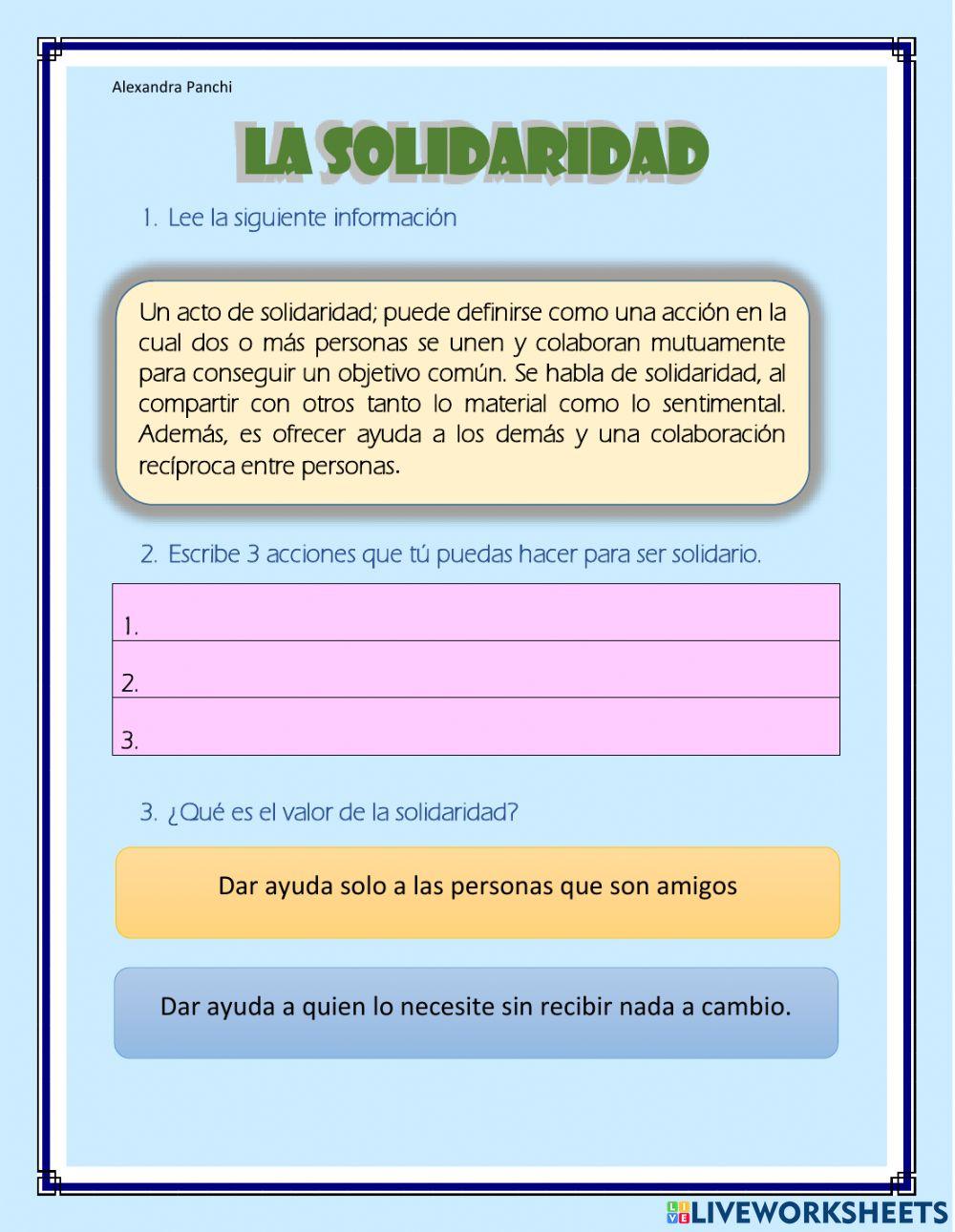 La Solidaridad