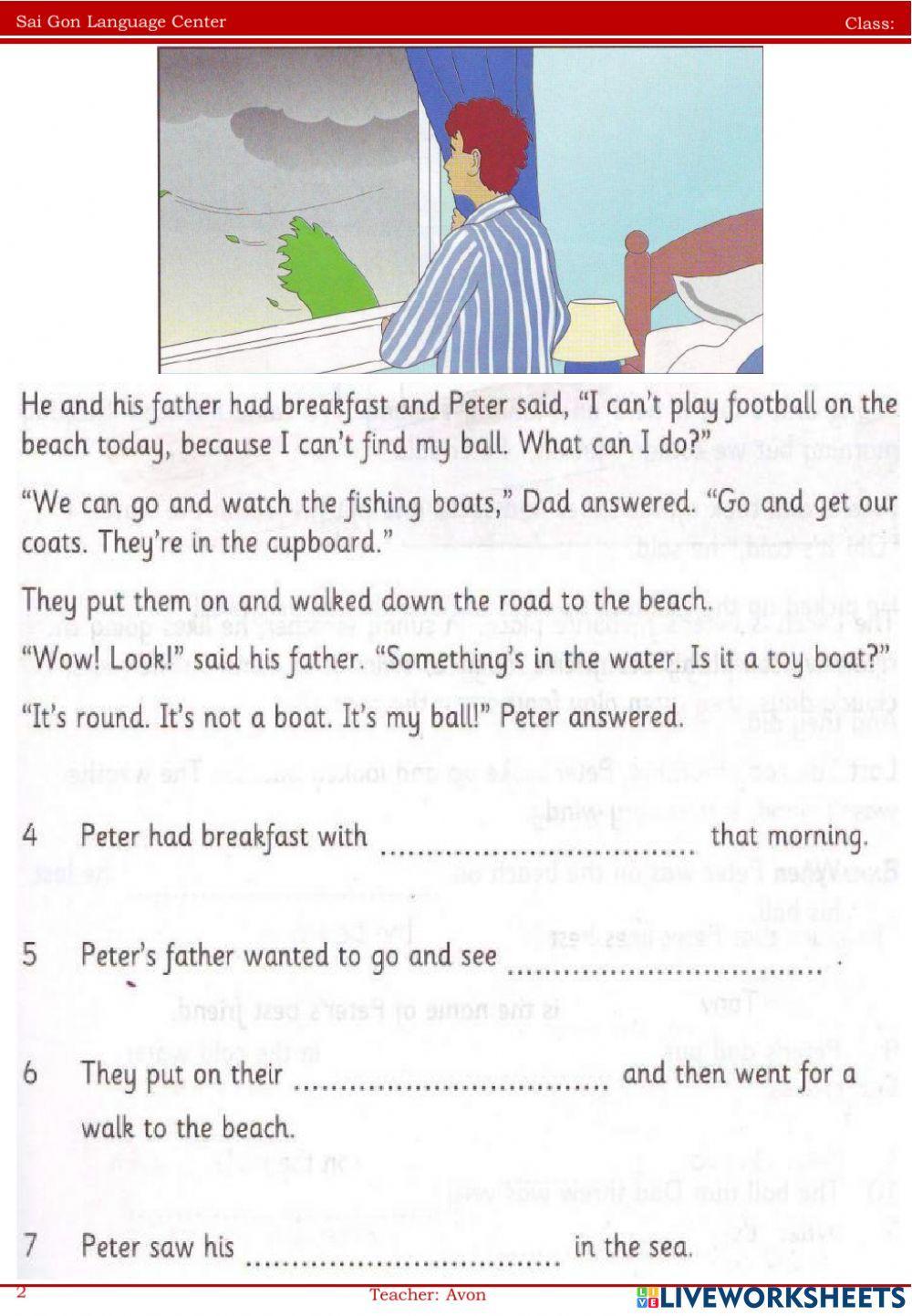 Review for test online exercise for Class: Goldfish + Taro | Live ...