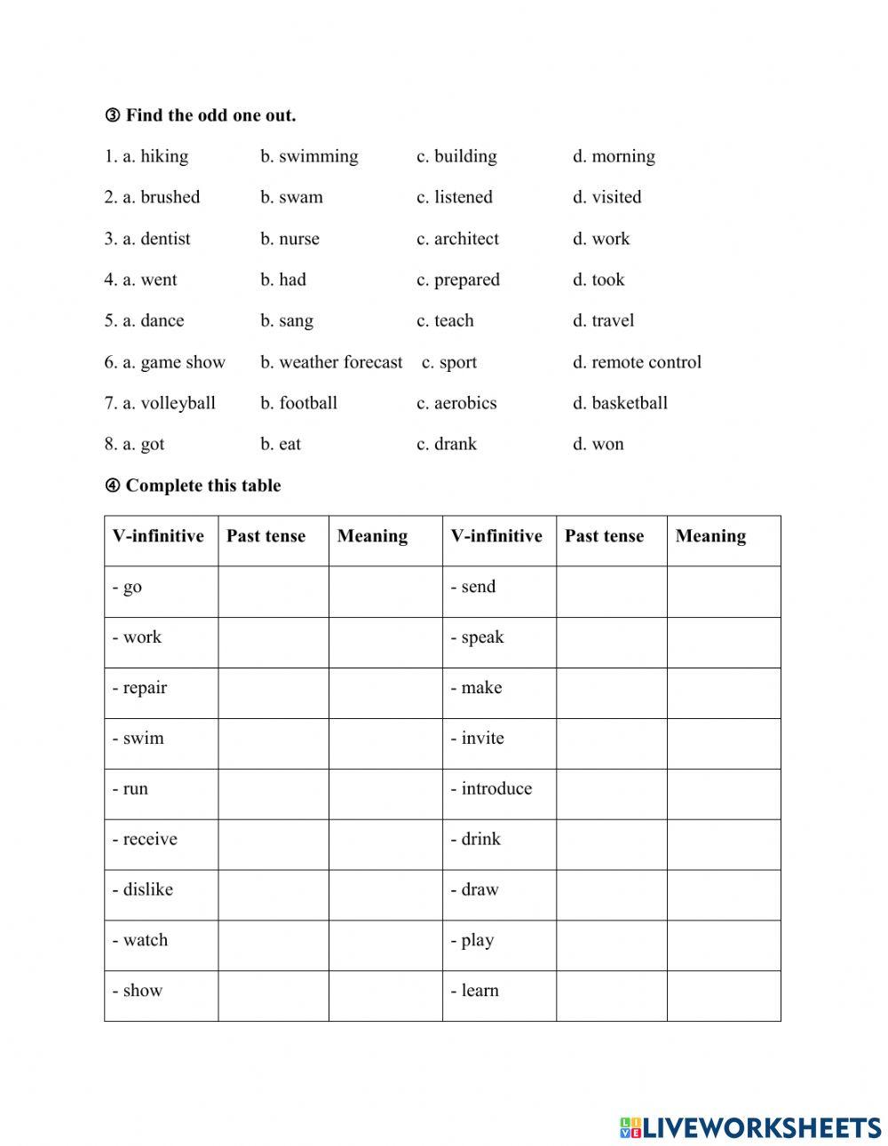 Practice test - Unit 8 Sports and games - TEST 1