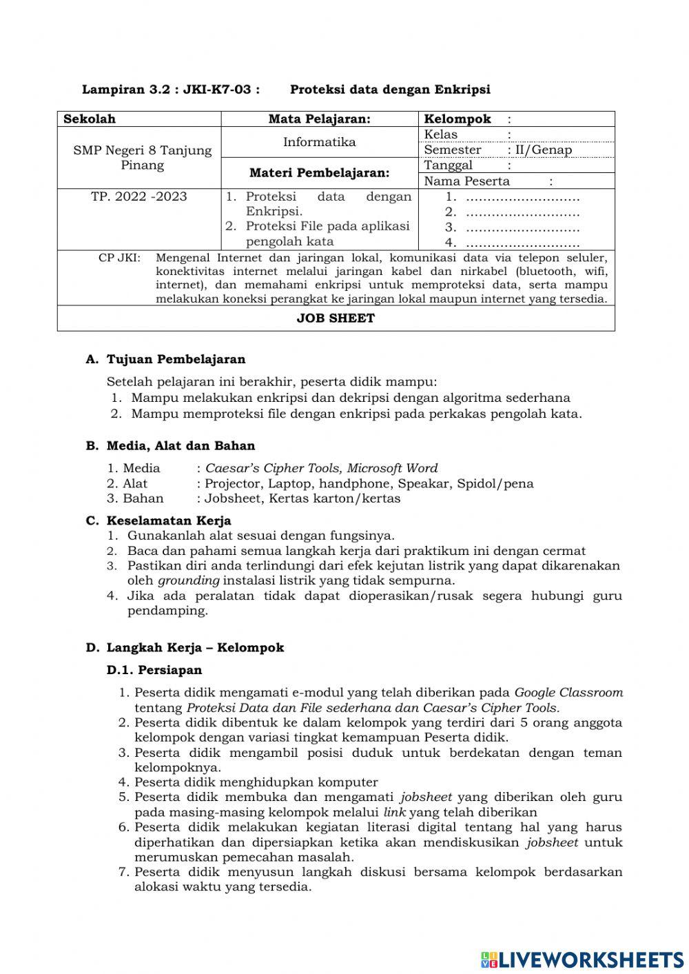 TUGAS JKI ENKRIPSI CHAESAR CHIPER