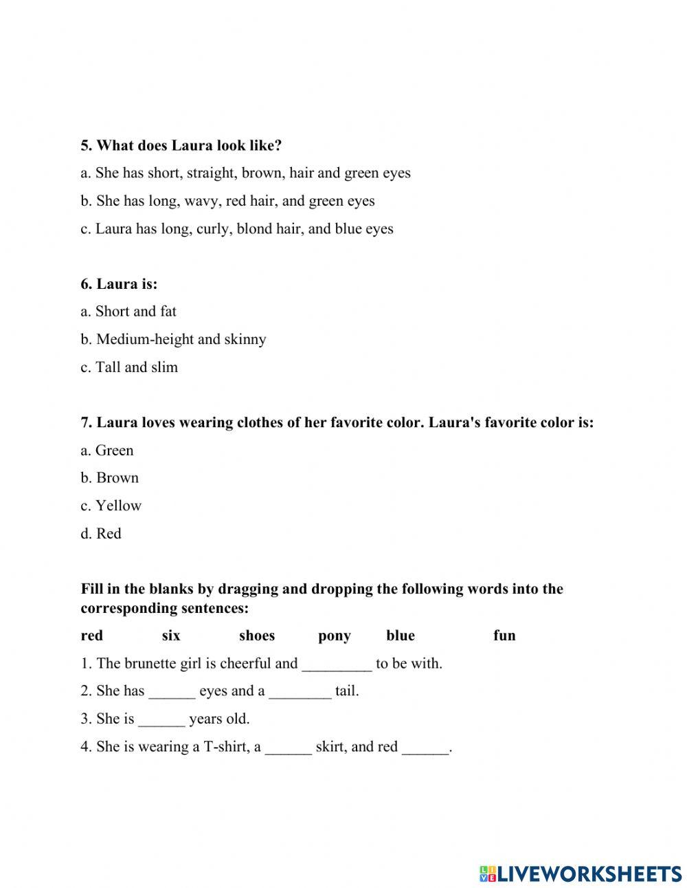 Describing People's Appearance and Personality Conversation