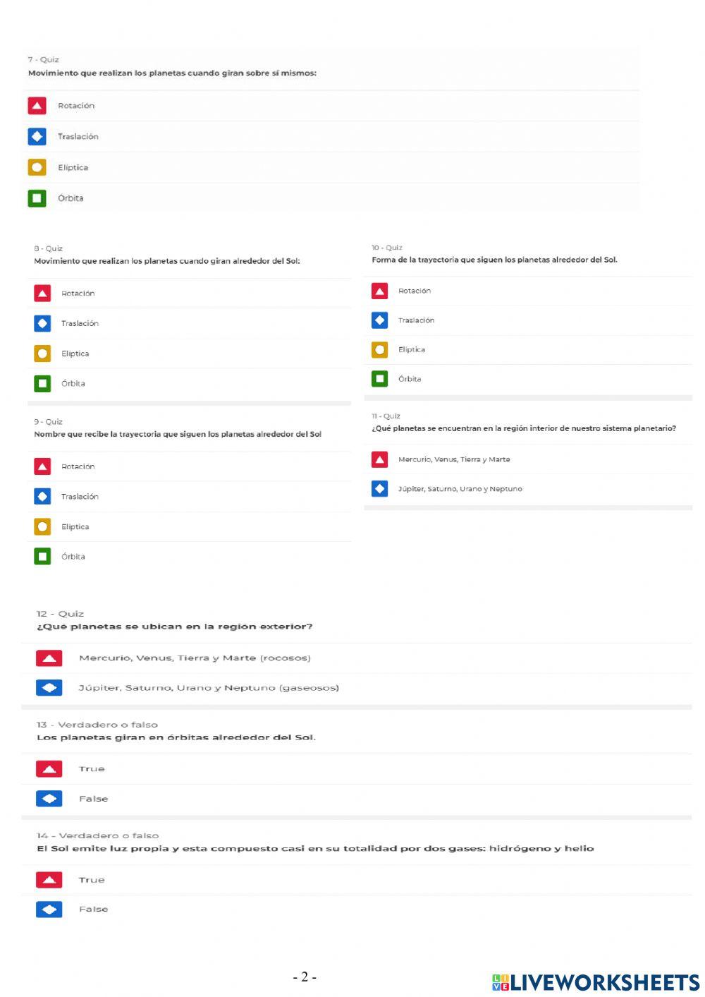 Sistema Solar. Universo
