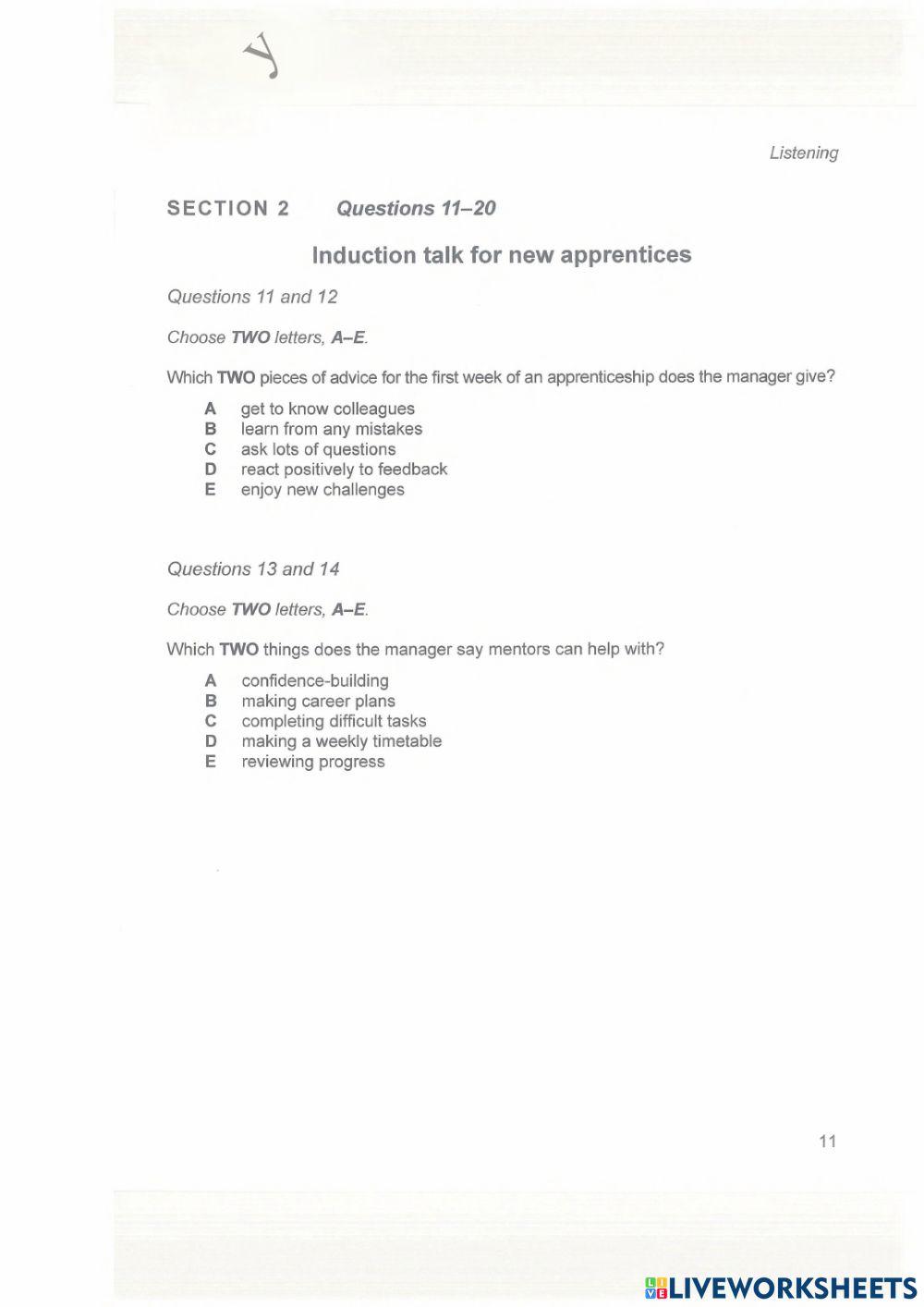 Ielts cambridge 14 - listening test 1