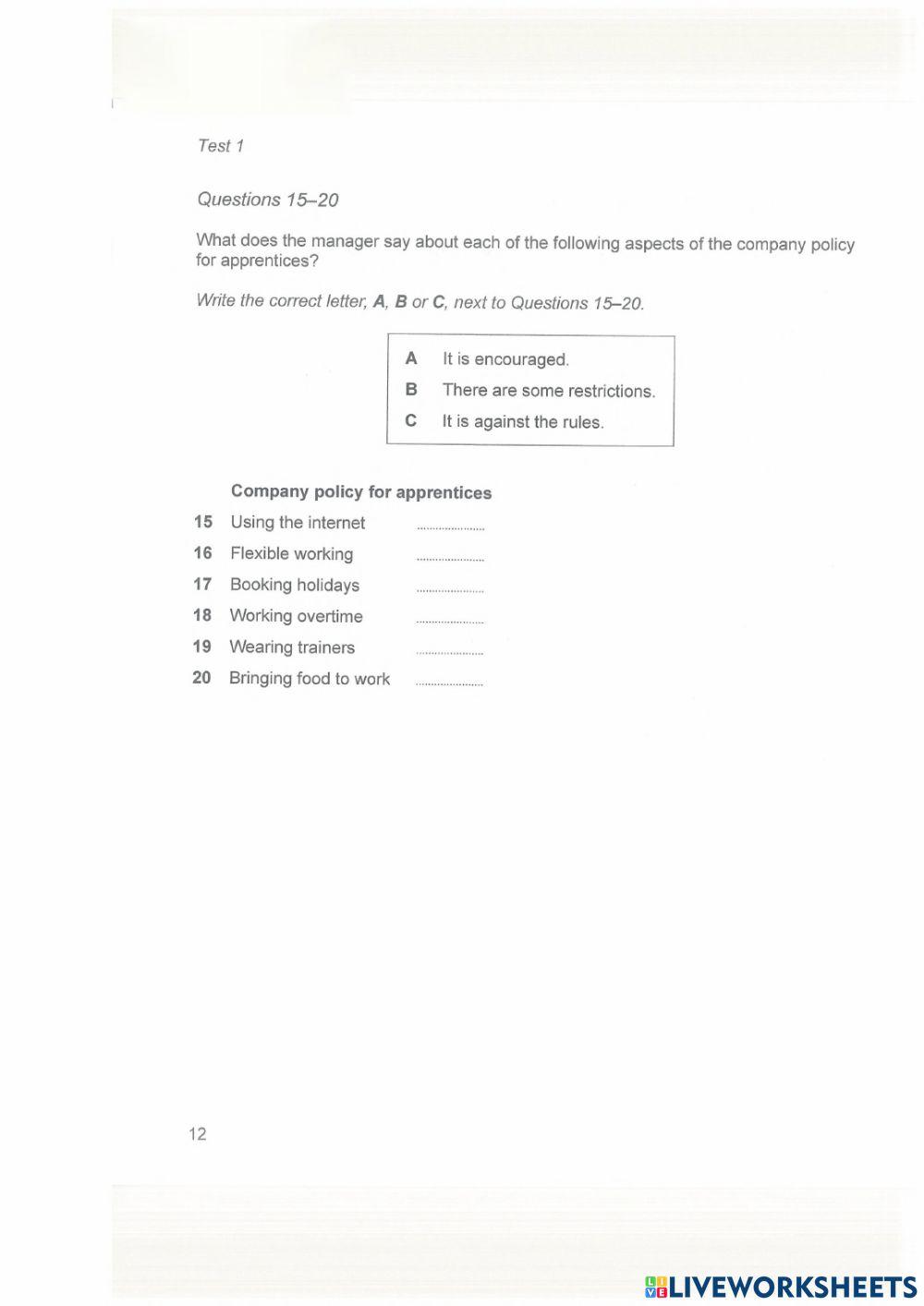Ielts cambridge 14 - listening test 1