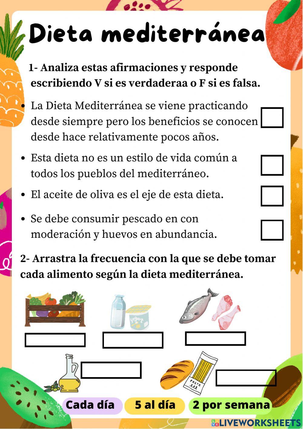 La dieta mediterránea