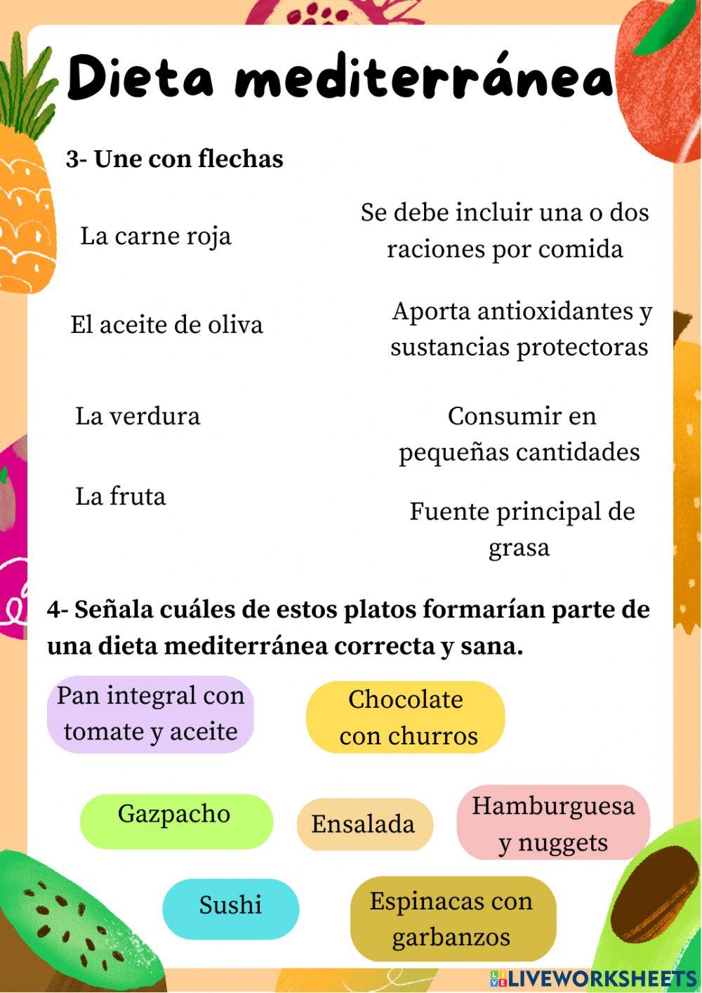 La dieta mediterránea
