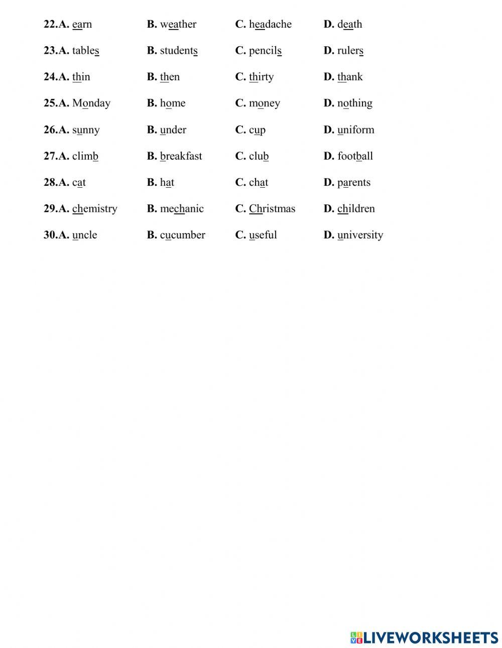 Lop 5- pronounciation-ws 1