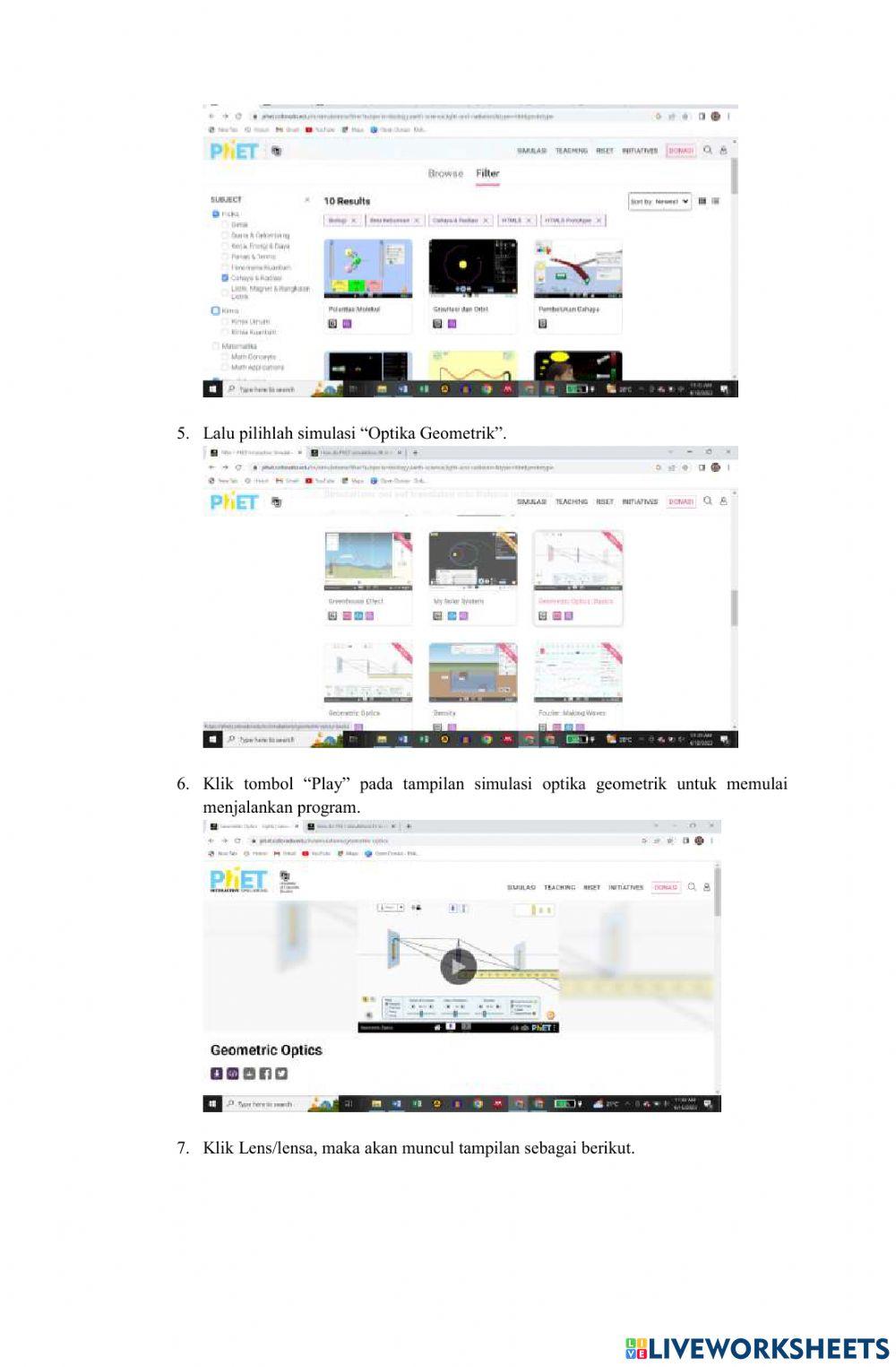 Geomtric Optic (Lensa Cembung)