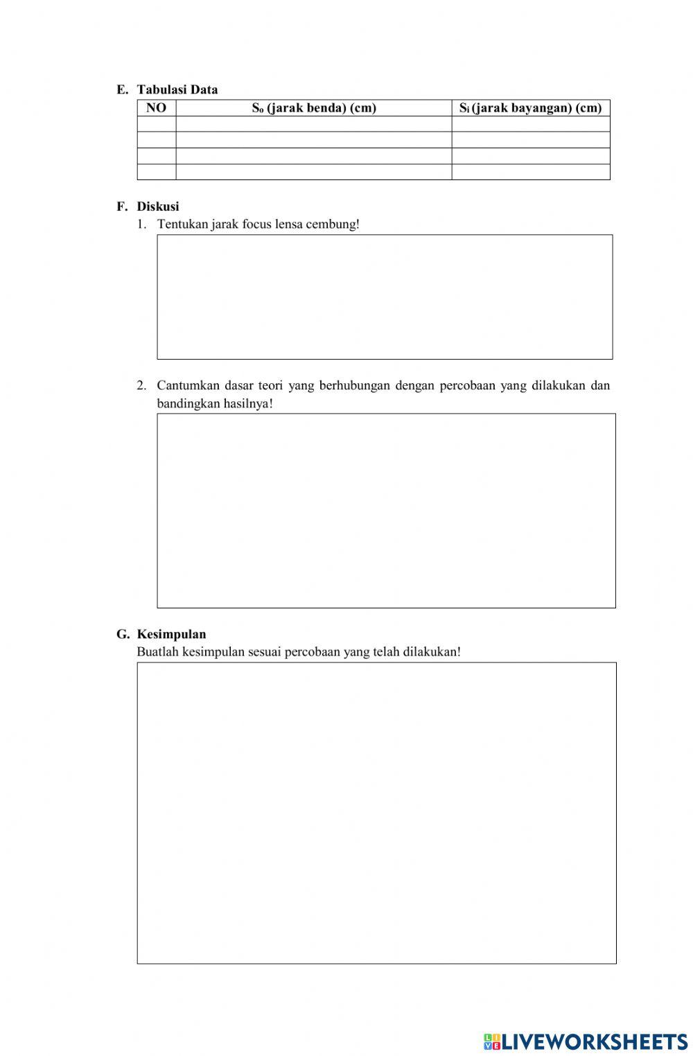 Geomtric Optic (Lensa Cembung)