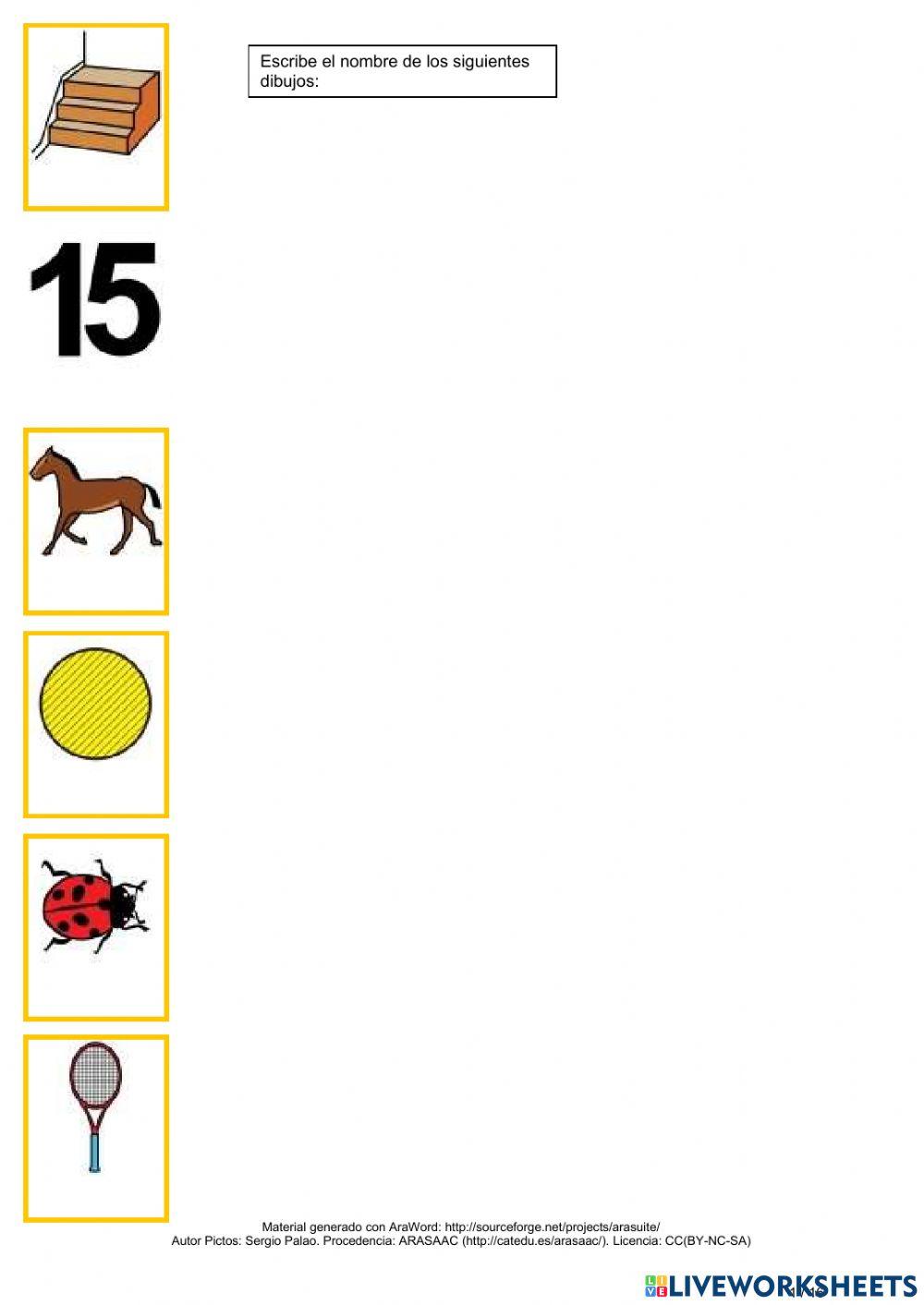 Palabras ca,co,cu, que, qui