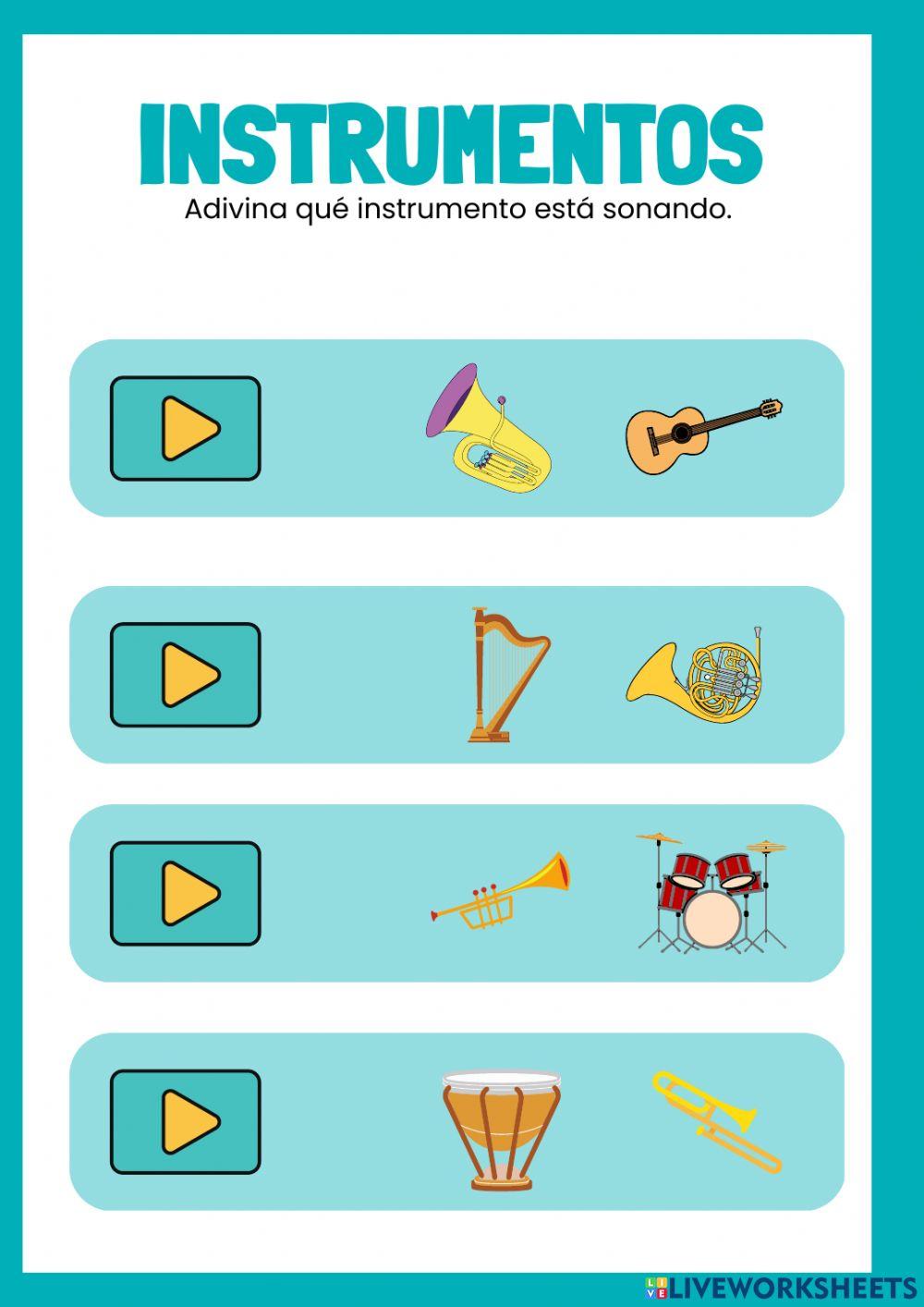 Adivina los instrumentos que suenan
