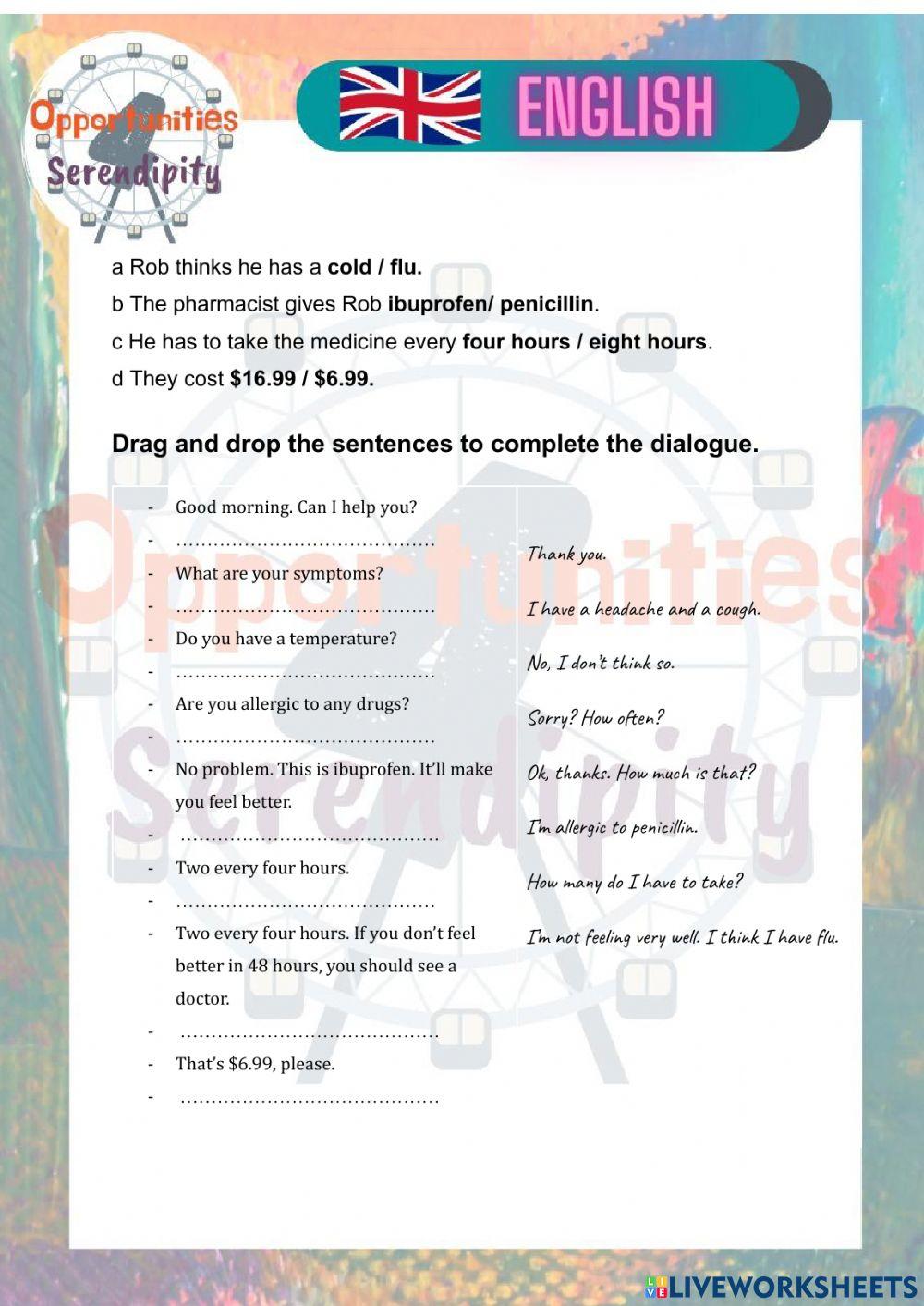 Social English- At the pharmacy