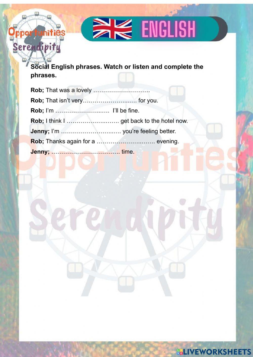 Social English- At the pharmacy