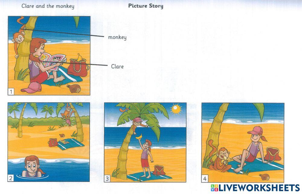 Speaking - clare and the monkey