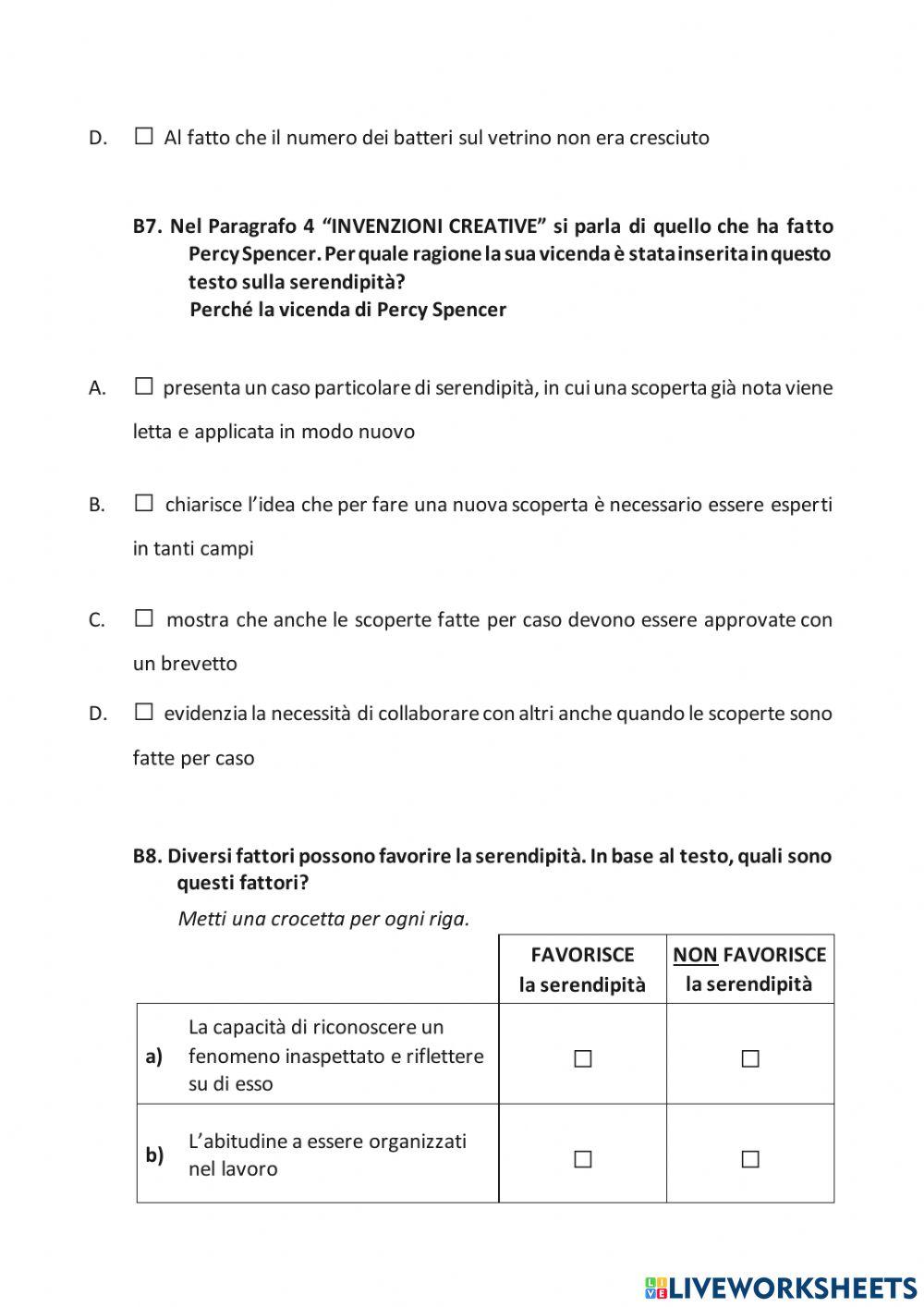 Prova Invalsi 2021-22 - seconda parte