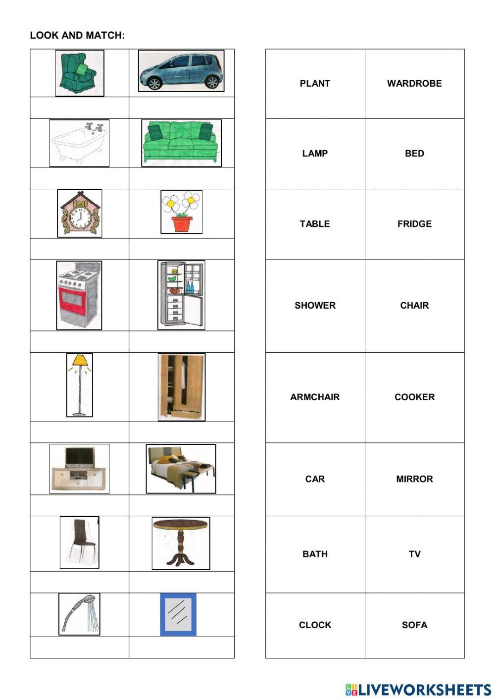 Objects and furniture