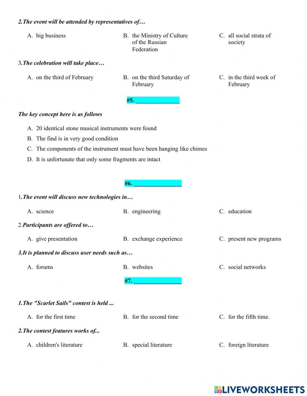 Listening marathon-part I