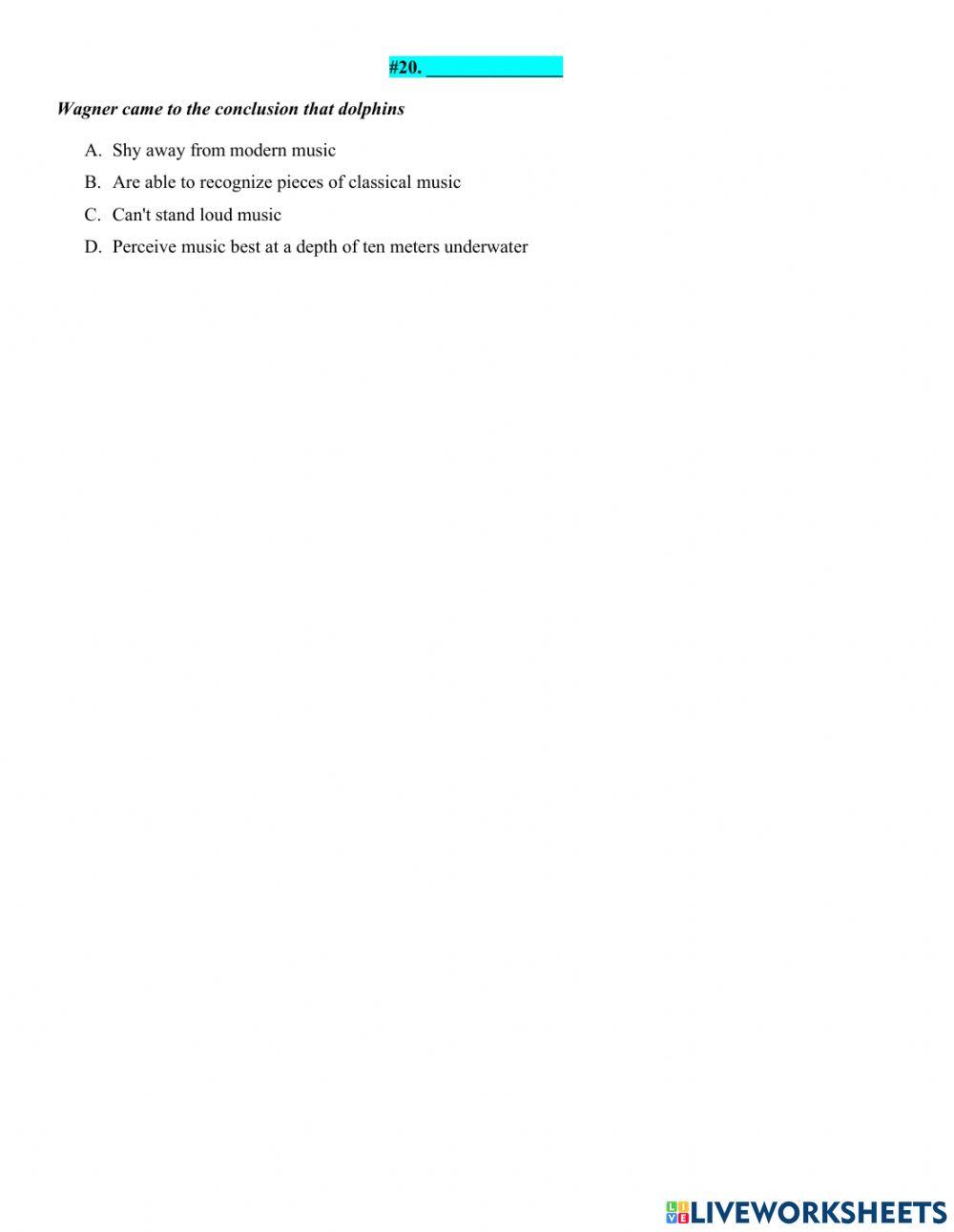 Listening marathon-part I