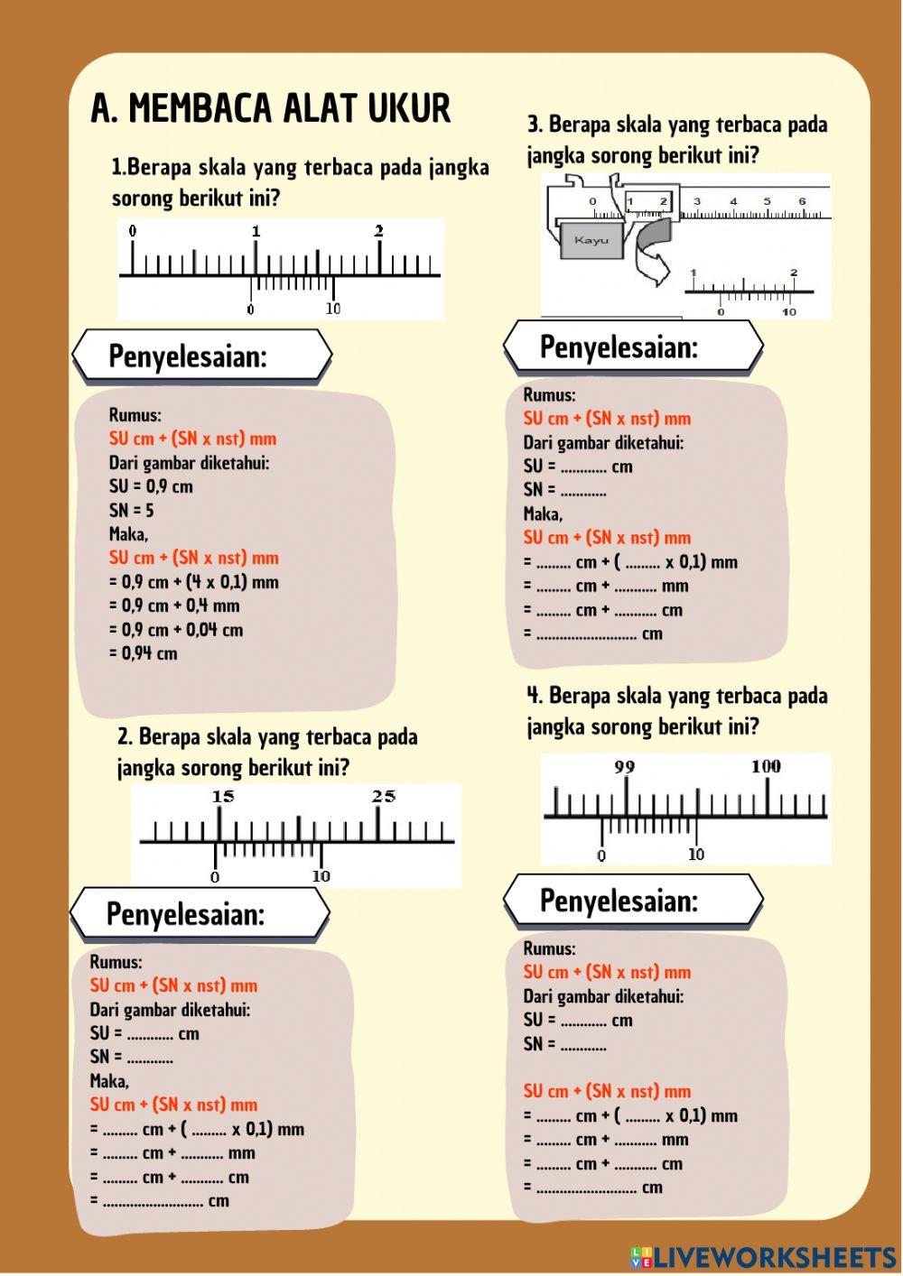 Pengukuran - Kelas X