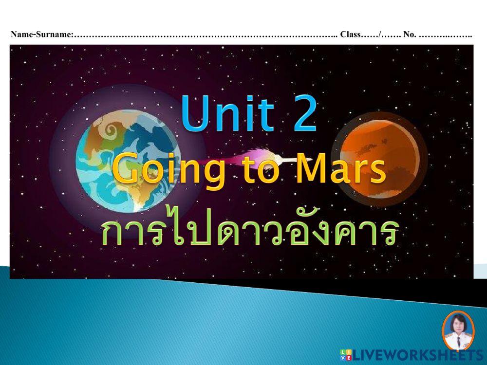 Unit 2 Going to Mars