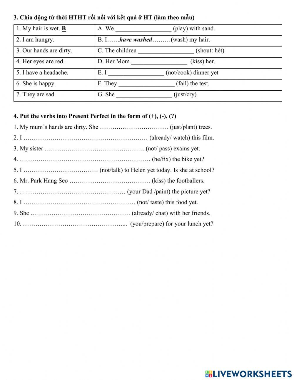 5C - Present Perfect